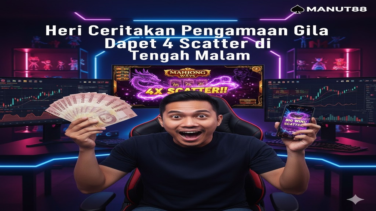 Heri Ceritakan Pengalaman Gila Dapet 4 Scatter di Manut88 Tengah Malam